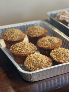 Menu banana nut muffin